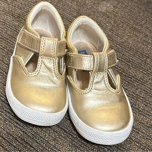 Gold Keds Mary Jane Sneakers